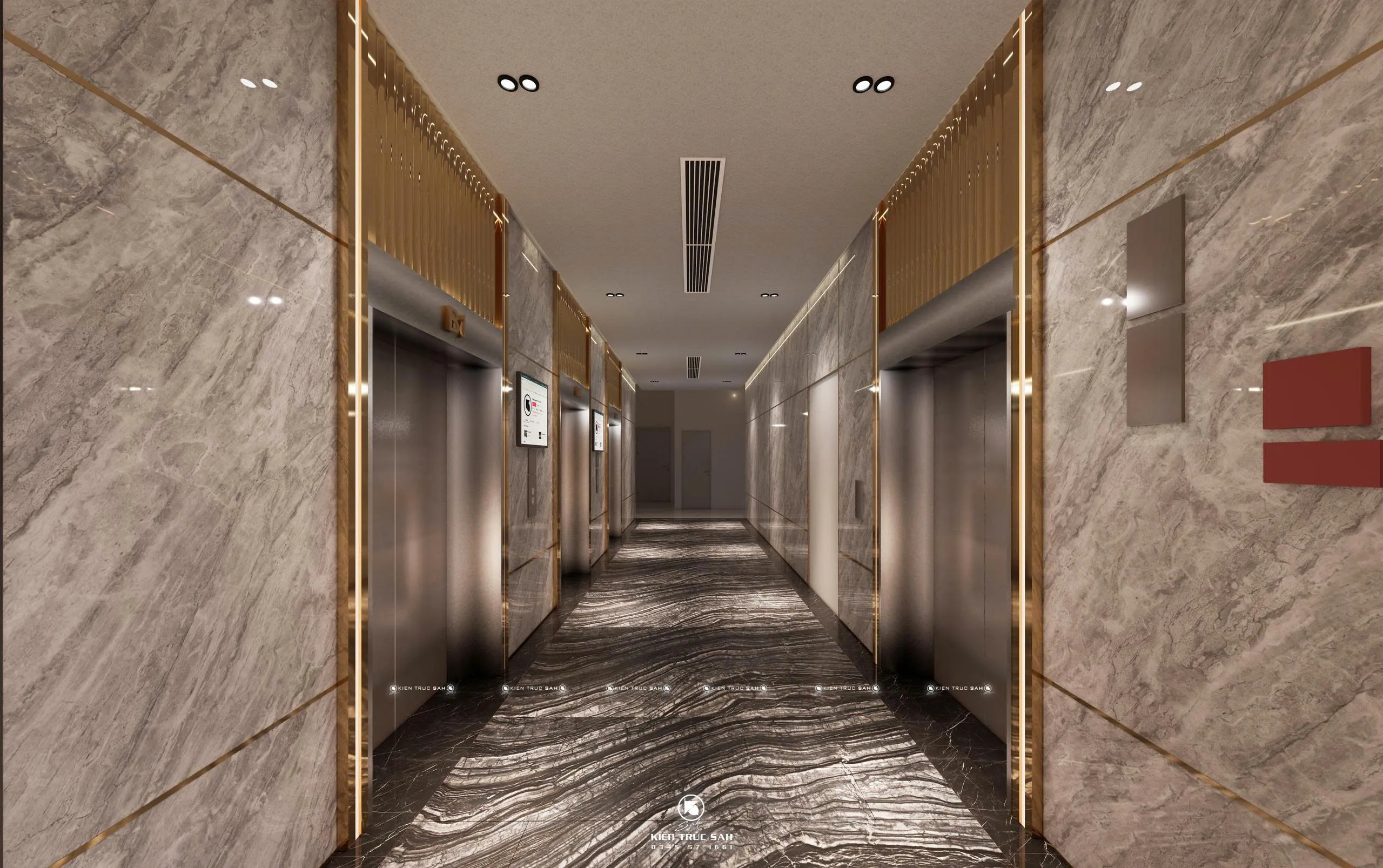 Cải tạo sảnh chung cư Central 1